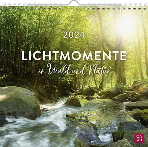 Produktbild: Wandkalender 2024: Lichtmomente in Wald und Natur: Dekorativer Kalender zum Aufhängen mit Monatskalendarium für Naturliebhaber