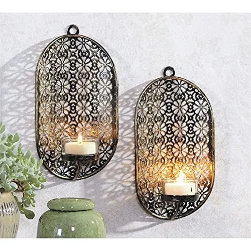 Produktbild: HTI living Wandkerzenhalter 2er Set Orientalisch