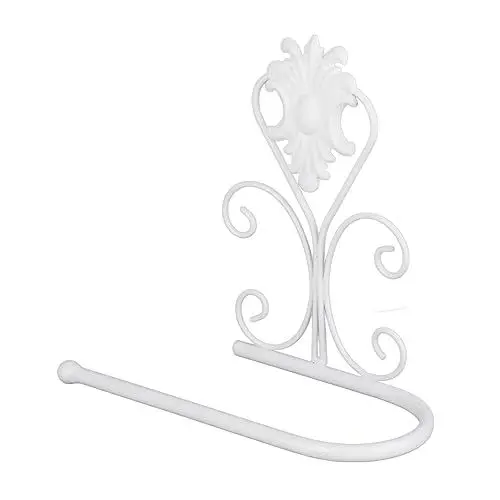 Produktbild: Wandmontierter Papierhandtuchhalter, für Küche, Badezimmer, mit Taschentuchhalter, Geeignet Zum Halten von Taschentüchern, Robuste Metallkonstruktion (White)