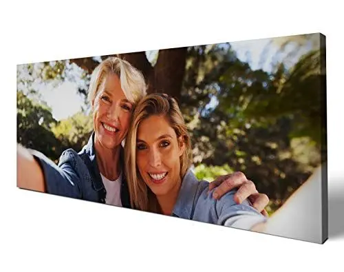 Produktbild: wandmotiv24 Leinwandbild - Foto auf Leinwand mit Online-Vorschau - personalisierte Wanddeko - Bild mit Wunschmotiv - Fotogeschenk - 120x50 cm