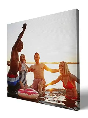 Produktbild: wandmotiv24 Leinwandbild - Foto auf Leinwand mit Online-Vorschau - personalisierte Wanddeko - Bild mit Wunschmotiv - Fotogeschenk - 40x40 cm