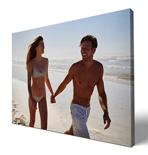 Produktbild: wandmotiv24 Leinwandbild - Foto auf Leinwand mit Online-Vorschau - personalisierte Wanddeko - Bild mit Wunschmotiv - Fotogeschenk - 80x60 cm