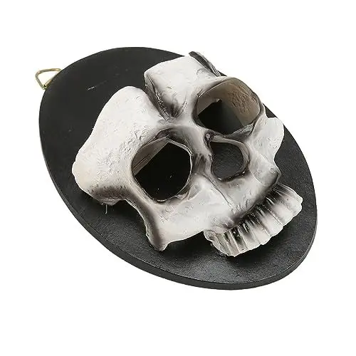 Produktbild: Wand-Totenkopf-Kerzenhalter, Wand-Totenkopf-Kerzenhalter, Totenkopf-Wandleuchte, Totenkopf-Kerze, Wandhalterung, Totenkopf-Kerzenhalter für Wände, Wand-Totenkopf-Kerzenhalter