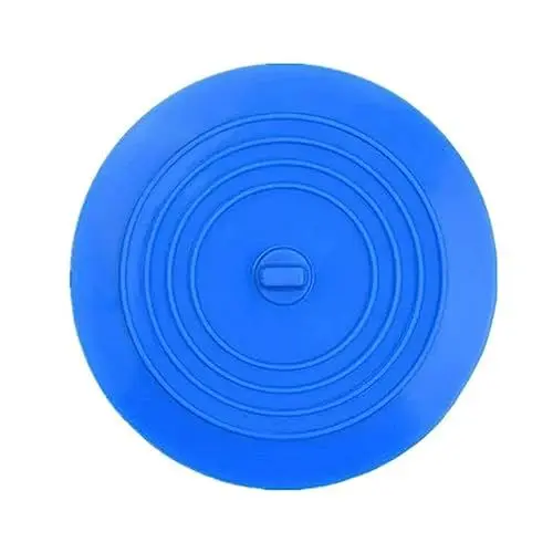 Produktbild: Wannenstopfen, Badewannenstopfen, Silikon-Badewannen-Abflussstopfen, Ersatz-Badewannenstopfen, Haarstopfen mit starker Saugkraft, universelle Passform für Küche, Bad und Wäscherei (Blue, One Size)