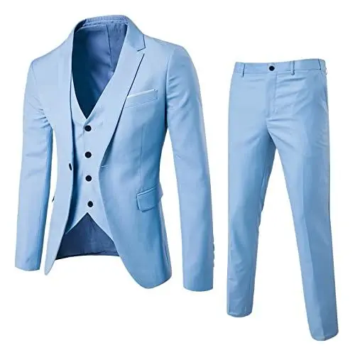 Produktbild: 10 Euro kleidersack Anzug Anzug Hemd Herren Kurzarm Anzug Fasching Herren Anzughosen für Herren Hose Anzug Herren blau smokingjacken für Herren Deal