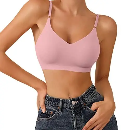 Produktbild: Warehouse Deals Angebote, stillbhs, BH Damen Ohne Bügel Push UP BH Große Brüste Starker Halt Nahtloser BH Bequemer Soft BH Seamless Sport Yoga BH Klassische Bra, blitzangebote
