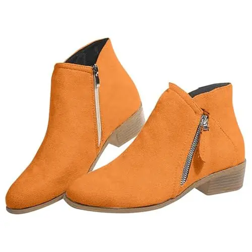Produktbild: warehouse deal Langschaft Stiefel Damen Weiter Schaft Damen Klassische Stiefel Casual Spitze Zehe Klobiger Blockabs damen sneaker sale artikel unter 1 euro