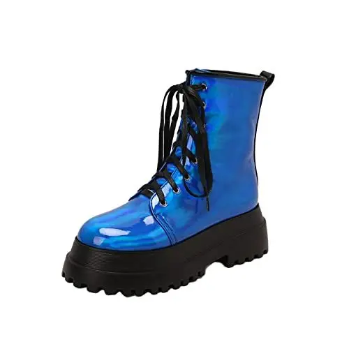 Produktbild: warehouse deal Stiefel Damen Stylisch & Praktisch Winterstiefel Damen Elegant Klobiger Blockabsatz Spitze Zehe Lang black week angebote barfußschuhe damen sale