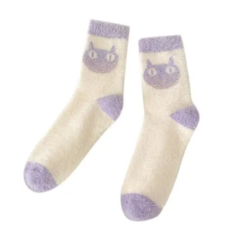 Produktbild: Warme Weihnachtsmode, winddichter Druck, mittlere Röhrensocken, lange -Baumwolle Körner Socken (Watermelon Red, One Size)