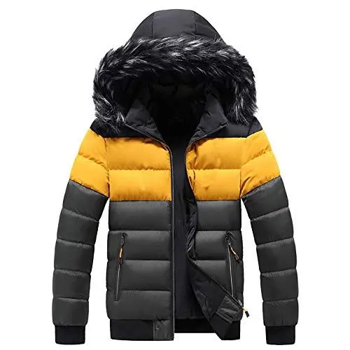 Produktbild: -warme Jacke Winddicht Winter für Mantel Softshell Herren Kapuzenmantel & -Jacke down Herren Mantel (Green, XXL)