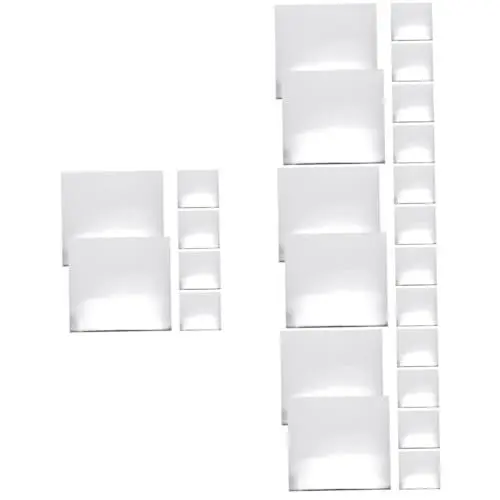 Produktbild: Warmhm 100 STK Spiegelaufkleber aus Acryl quadratische Spiegel Aufkleber Spiegel Mini-Spiegel acrylglass Acrylic Mirror Rahmenlose Spiegelfliesen Spiegel zur Wanddekoration Silver