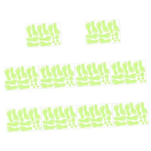 Produktbild: Warmhm 10 Blätter fluoreszierende Aufkleber Halloween-Hängedekoration drinnen halloween wanddeko halloween fensterbilder fluoreszierendes Wandtattoo fluoreszierender Aufkleber PVC Green