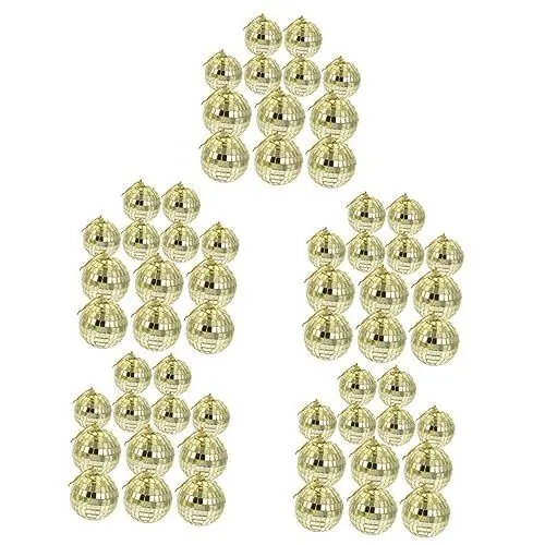 Produktbild: Warmhm 120 STK Christbaumschmuck Kugeln Christbaumkugeln Weihnachtskugeln Kugeln Kugelverzierungen Für Weihnachtsbaum Kleine Discokugeln Kugel Weihnachtsschmuck Glas Mini-Kugel Fenster