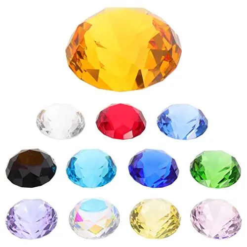 Produktbild: Warmhm 12st Kristalldiamant Gefälschte Edelsteine Kristalle Unterwasserspielzeug Für Kinder Chaos-smaragde Künstliche Diamanten Rote Edelsteine Acryl- Füllung Künstlicher Diamant