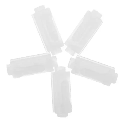 Produktbild: Warmhm 15st Schnuraufwickler Für Jalousien Gardinenhaken Zubehör Für Jalousien Kabelhalter Für Jalousien Vorhangteil Jalousie-ersatzlamellen Sicherheitskabelschuhe Plastik Transparent