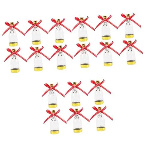 Produktbild: Warmhm 18 Stk Sektflasche Zuckerdose Süßigkeitengläser Für Partys Mini- Lose Party-süßigkeitenboxen Sektflasche Aus Plastik Schmuckkästchen Schüttgut Braut Seidentuch