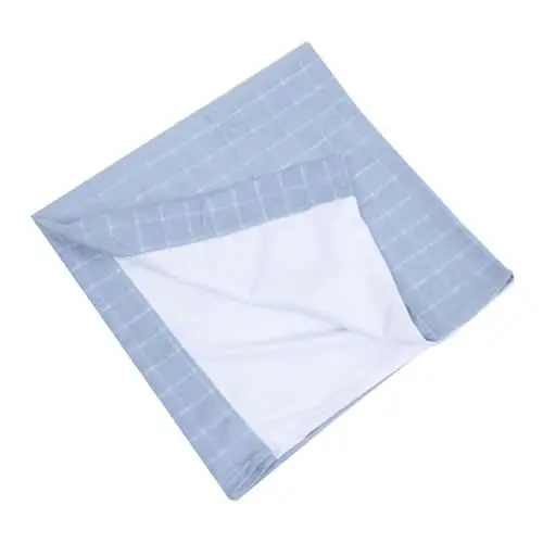 Produktbild: Warmhm 1 Stück Bettlaken Urin-absorbierende Matte Mit Festen Flügeln Himmelblau Waschbar Und Wiederverwendbar Für Ältere Und Schwangere Frauen