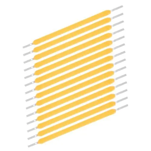 Produktbild: Warmhm 1 Satz Glühbirnenfaden Retro Leuchtmittel Austausch Des Glühfadens Einer Led-glühbirne Teile Des Lampenfadens Filament-ersatzmasse Schweißfüße Aus Vernickeltem Eisen Yellow 30st