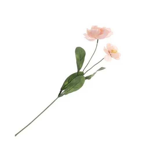 Produktbild: Warmhm 1stk Gefälschter Rosmarin Gefälschter Pflanzenstrauß Realistische Seidenmohnblumen Echte Touch-mohnblume Tischdekoration Hochzeit Gefälschte Pflanze