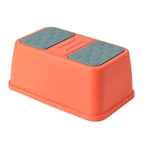 Produktbild: Warmhm Junge Mädchen-fußhocker Rutschfester Hocker Aus Kunststoff Tritthocker Für Junge Mädchen Kinderhocker Einlagiger Fußhocker Zum Händewaschen