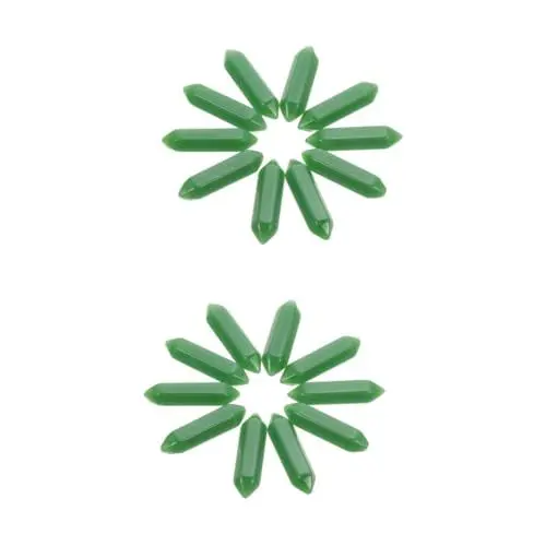 Produktbild: Warmhm 20 Stk Tigerauge mit sechseckiger Säule dekorative Chakra-Steine Yoga-Energiesteine Edelstein Natursteine Tigerauge-Säulen tragbar Zauberstab Aventurin Jade Tigerauge Stein