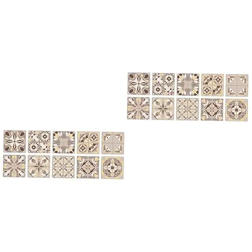 Produktbild: Warmhm 20 Stk Wandaufkleber Fliesenrückwand Abziehen Und Aufkleben Tapetenkleber Wandtattoo Für Zuhause Selbstklebender Fliesenaufkleber Wasserfeste Küchenaufkleber Küchentapete Pvc