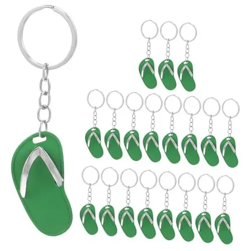 Produktbild: Warmhm 20 Stück Cartoon Slipper Schlüsselanhänger Kreative Schlüsselketten für Taschen Deko Hausschuhe für Schlüsselbund und für Freunde und Familie Zufällige Farbe