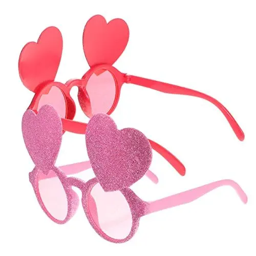 Produktbild: Warmhm Herzförmige Sonnenbrille Lustige Brille Für Hochzeitspartys Fotoautomaten Leicht Und Bequem