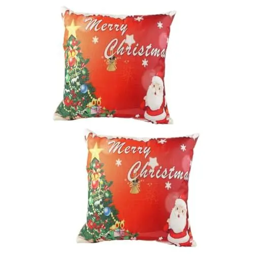Produktbild: Warmhm 2 Stück Weihnachtskissen Scheunen-weihnachtskissen Für Sofa Couch Mit Kissenkern Festliches Weihnachtselementkissen