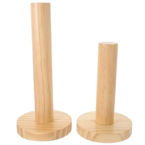 Produktbild: Warmhm 2 Stücke Elegante Holz Schmuck Ständer für Armbänder Uhren Vertikale Haar Krawatte Organizer Rack