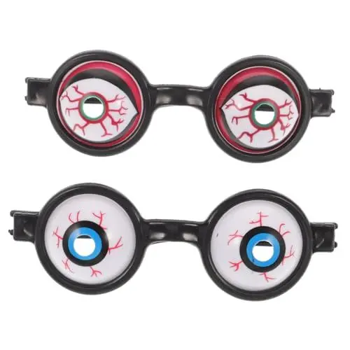 Produktbild: Warmhm 2stücke Spooky Eyeball Brillen Für Halloween Kinderpartys Und Karneval Lustige Und Kreative Augen-gimmicks Für Kostüme Und Fotorequisiten