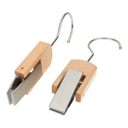 Produktbild: Warmhm 2stücke Kleiderhaken-Clip Langlebige Haken-Clips Multifunktionale Kleiderbügel Für Kleidung Handtücher Reisen Und Outdoor-aktivitäten