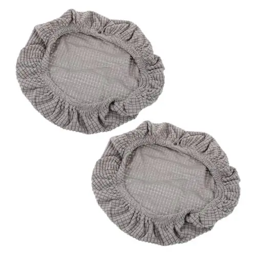 Produktbild: Warmhm Weiche Stuhlhussen für Runde Hocker Im Esszimmer 2 Stück Schlichtes Elegantes Design