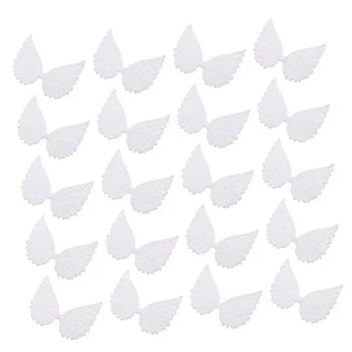 Produktbild: Warmhm 30st Engelsflügel Selber Machen Angel- Flügel Für Angel- Flügel Miniflügel Zum Basteln Glitzernde Engelsflügel Angel- Flügel. Partei Flügel Baby Pappbecher Weiß Schmuck Stoff