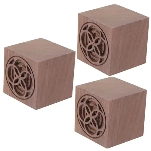 Produktbild: Warmhm 3St Aromatherapie-Holzwaren luftbefeuchter luftfeuchter holzbau Auto Diffusor Bürodekoration Aroma diffuses Holz Autoschmuck Wagen Aromatherapie-Maschine Halterung