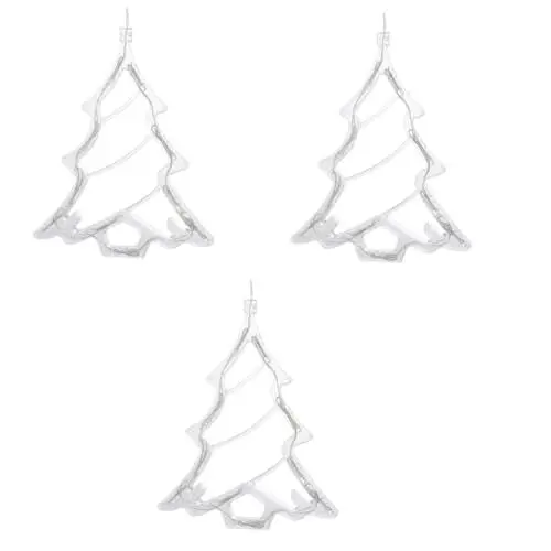 Produktbild: Warmhm 3 Stücke Weihnachten Baum Fenster Hängen Lichter Fenster Lampe Dekorative Kronleuchter