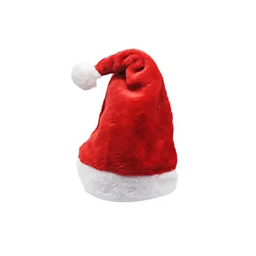 Produktbild: Warmhm 3 Stk Weihnachtsmannmütze für Kinder santa claus hat weihnachtsmannmützen Sankt-Hundemütze Weihnachts-Party-Hut kurze Weihnachtsmütze aus Zahnseide Weihnachtsmütze für Erwachsene