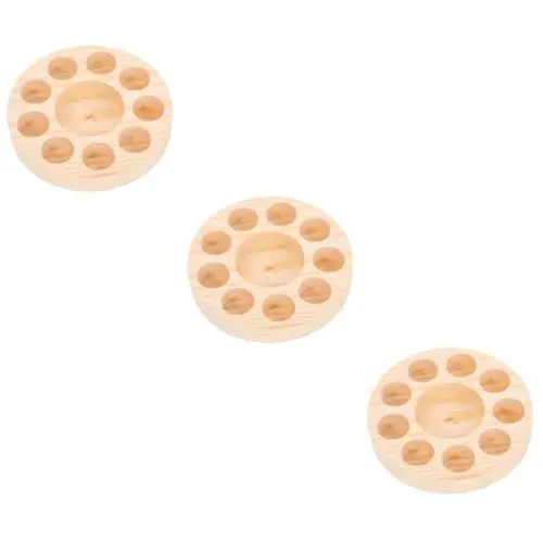 Produktbild: Warmhm 3 Stück Poröses Aufbewahrungsregal Für Ätherische Öle Flaschenständer Für Ätherische Öle Präsentationsständer Für Nagelöl Behälter Für Ätherische Öle Platte Für Ätherische