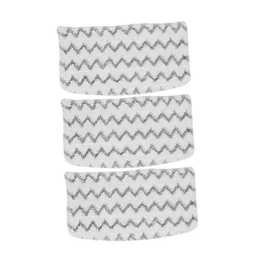 Produktbild: Warmhm 3st Ersatz-dampfmop-pads Bezüge Für Dampfbesen Dampfwischer Staubtücher Dampfwischmatten Dampfzubehör Staubpad Mopp Hai-dampfmopp-pads Weiß