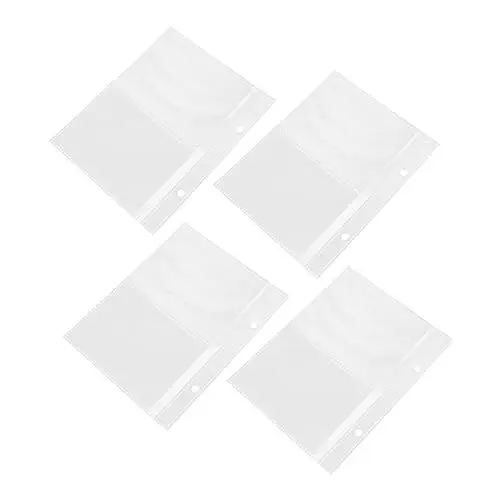 Produktbild: Warmhm 40 STK Album-Ergänzungsseite Karabinerhaken Baseball-Ärmel Büroklammern Schutzhüllen für Postkarten Albumzubehör Foto Kartenabdeckung Schutzkappe Fußball 4X ergänzende Seite