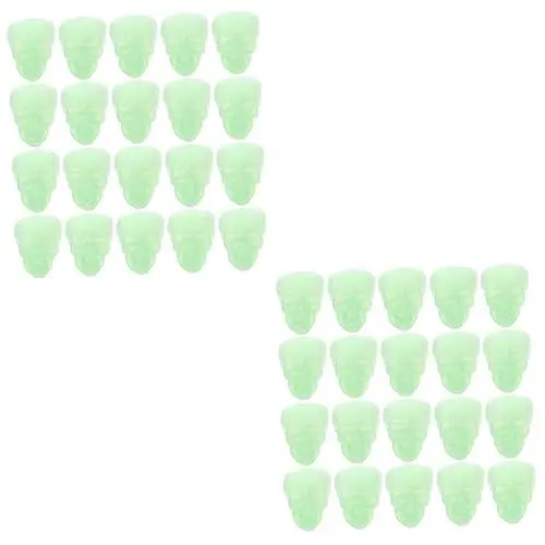 Produktbild: Warmhm 40 STK Schädel Skelettkopfmodell Halloween-abstandsperlen - Knochen-Halloween- Mini-Halloween-Dekorationen Halloween-anhänger Aus Harz Zubehör Schüttgut Plastik