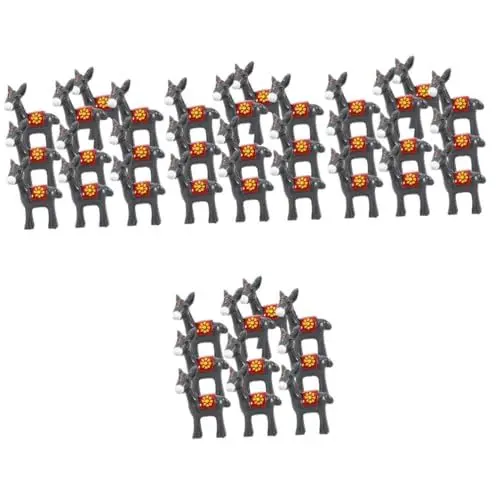 Produktbild: Warmhm 40 Stück Harz-Garten-Esel-Figuren Verzierung Esel-Ornament Mikro-Landschaft Esel Esel-Miniaturfiguren
