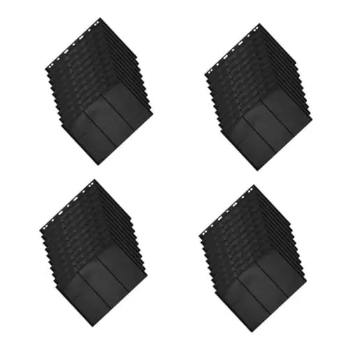 Produktbild: Warmhm 4 Sätze Briefmarken-sammelalbum Loseblatt Zum Sammeln Von Briefmarken Briefmarkensammeln Von Losen Blättern Briefmarkenhalter Stempelhalter Das Haustier Black 10 Stück * 4