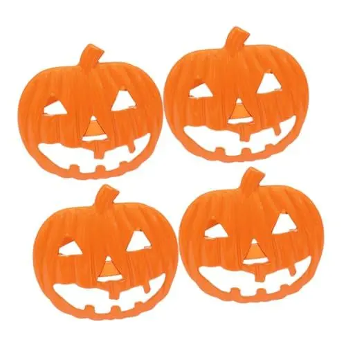 Produktbild: Warmhm Serviettenringe Entzückende Geister-kürbisform 4 Stück Halloween-serviettendekorationen für Das Abendessen Serviettenschnallen-dekore