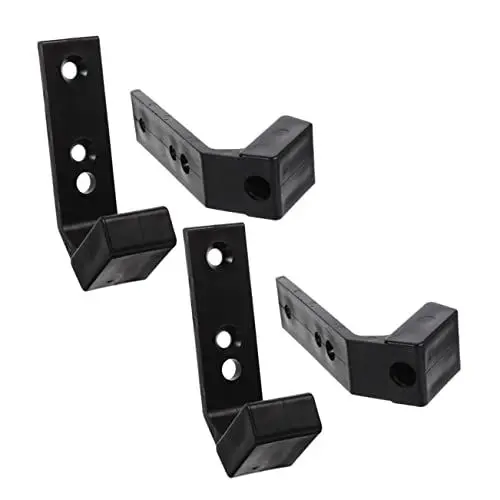 Produktbild: Warmhm 4 Stück Langhantelständer Hantelständer Für Platten J-Haken Für Squat-Rack-Befestigung Gewichtsbaumständer Anhängerkupplung Hantelstangenhalterung Kleiderständer