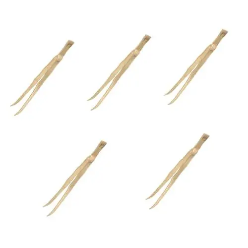 Produktbild: Warmhm 5stücke Incense Tongs Messing Für Holzkohle Und Räucherstäbchen Vielseitige Pinzette Für Zuhause Kirche Und Veranstaltungen Für Censer Und Räucherzubehör