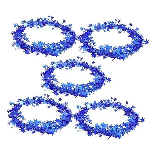 Produktbild: Warmhm Girlande Dekoration Weihnachten Baum 5 Stücke Rattan Stern Weihnachten Dekoration Stern Weihnachten Stern Girlande Weihnachten Baum Girlande