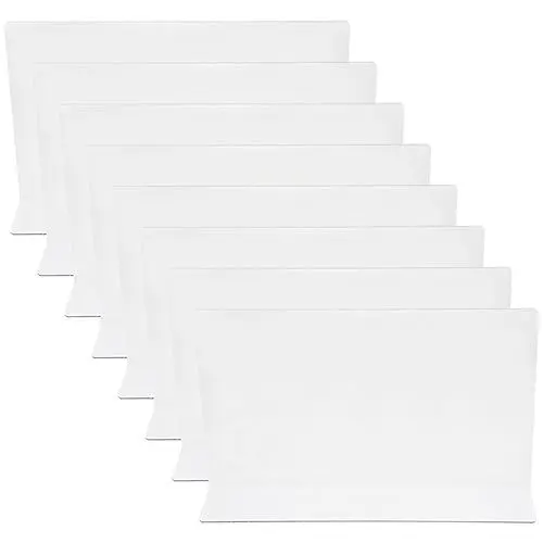 Produktbild: Warmhm 8 STK Trennplatte Schrankorganisation Regalteiler Trennwände Für Schrankregale Geldbörsen Trennzeichen Schränke Regalteiler Büroregale Fachteiler Lagertrenner Transparent PVC