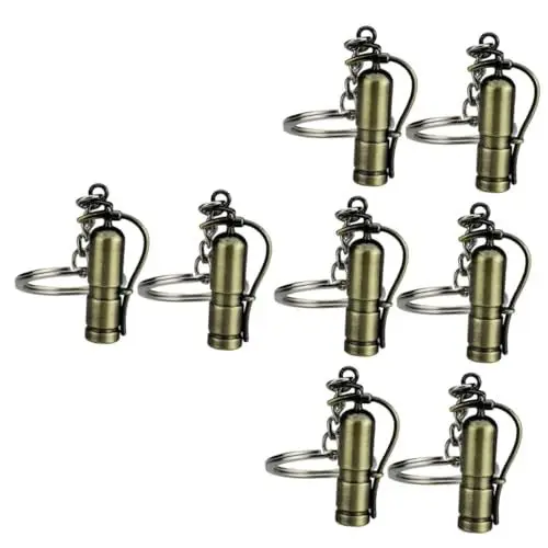 Produktbild: Warmhm 8 Stk Feuerwehr mann Schlüssel anhänger Schlüsselanhänger Feuerwehrmann Schlüsselanhänger Auto Feuerwehr Schlüsselanhänger Feuerwehrauto Schlüsselanhänger charms anhänger