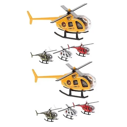 Produktbild: Warmhm 8 Stück Kinderflugzeug-Modellhubschrauber-Spielzeugdekorationen Für Zuhause Tischdekoration Spielzeug Für Jungen Jungenspielzeug Kinderspielzeug Flugzeugspielzeug